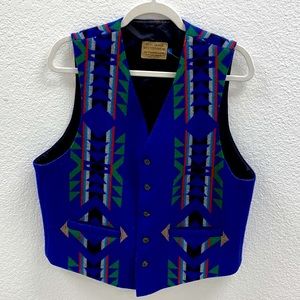 Vintage Pendleton Western Tribal Southwestern Wool Vest 42